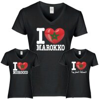 Damen T-Shirt - I LOVE MAROKKO