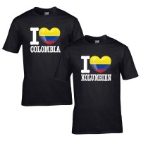 Kinder T-Shirt - I LOVE KOLUMBIEN