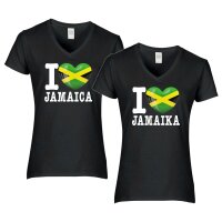 Damen T-Shirt - I LOVE JAMAIKA