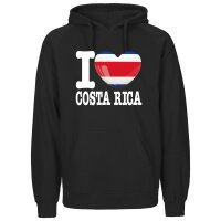Herren Hoodie - I LOVE COSTA RICA