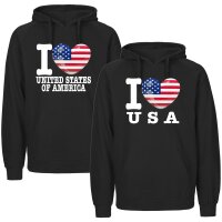 Herren Hoodie - I LOVE USA