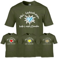 T-Shirt - Mei Lederhosn...- army