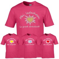 T-Shirt - Mei Lederhosn...- pink