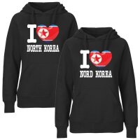 Damen Hoodie - I LOVE NORD KOREA