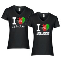 Damen T-Shirt - I LOVE AFGHANISTAN