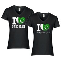 Damen T-Shirt - I LOVE PAKISTAN