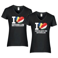 Damen T-Shirt - I LOVE SEYCHELLEN