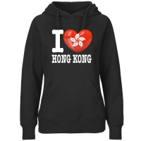 Damen Hoodie - I LOVE HONG KONG
