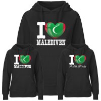 Damen Hoodie - I LOVE MALEDIVEN