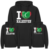 Herren Hoodie - I LOVE MALEDIVEN