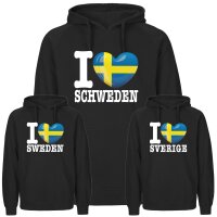 Kinder Hoodie - I LOVE SCHWEDEN
