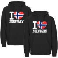Kinder Hoodie - I LOVE NORWEGEN