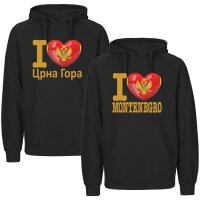 Kinder Hoodie - I LOVE MONTENEGRO