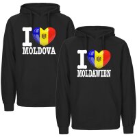 Kinder Hoodie - I LOVE MOLDAWIEN