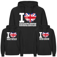 Kinder Hoodie - I LOVE GROßBRITANNIEN
