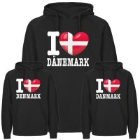 Kinder Hoodie - I LOVE DÄNEMARK