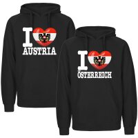 Kinder Hoodie - I LOVE ÖSTERREICH ADLER