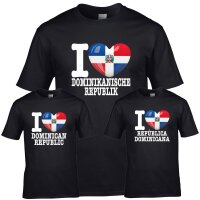 Kinder T-Shirt - I LOVE DOMINIKANISCHE REPUBLIK