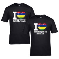 Kinder T-Shirt - I LOVE MAURITIUS