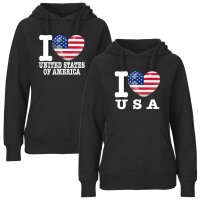Damen Hoodie - I LOVE USA