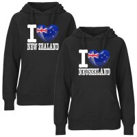 Damen Hoodie - I LOVE NEUSEELAND