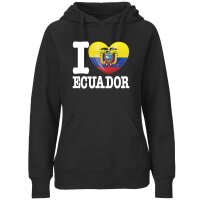Damen Hoodie - I LOVE ECUADOR