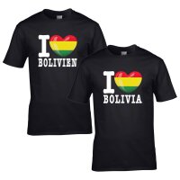 Herren T-Shirt - I LOVE BOLIVIEN