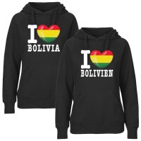 Damen Hoodie - I LOVE BOLIVIEN