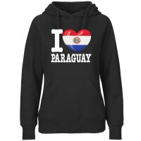 Damen Hoodie - I LOVE PARAGUAY