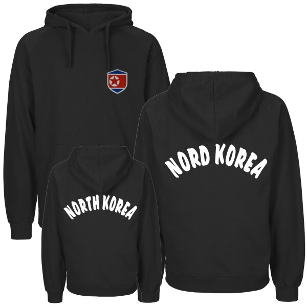 Herren Hoodie - NORD KOREA - mit Wappen