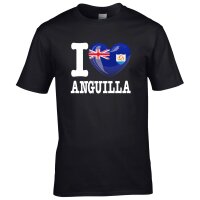 Herren T-Shirt - I LOVE ANGUILLA