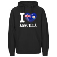 Herren Hoodie - I LOVE ANGUILLA