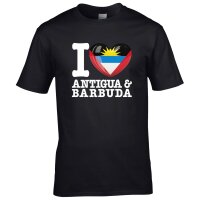 Kinder T-Shirt - I LOVE ANTIGUA und BARBUDA
