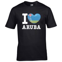 Herren T-Shirt - I LOVE ARUBA