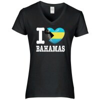 Damen T-Shirt - I LOVE BAHAMAS