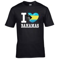 Herren T-Shirt - I LOVE BAHAMAS