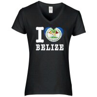 Damen T-Shirt - I LOVE BELIZE