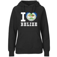 Damen Hoodie - I LOVE BELIZE