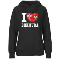 Damen Hoodie - I LOVE BERMUDA