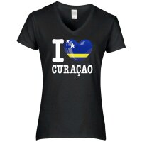 Damen T-Shirt - I LOVE CURACAO
