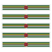 5 x Aufkleber - DOMINICA