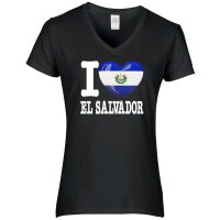 Damen T-Shirt - I LOVE EL SALVADOR