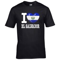 Herren T-Shirt - I LOVE EL SALVADOR