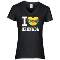 Damen T-Shirt - I LOVE GRENADA