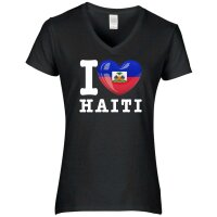 Damen T-Shirt - I LOVE HAITI