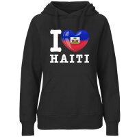 Damen Hoodie - I LOVE HAITI