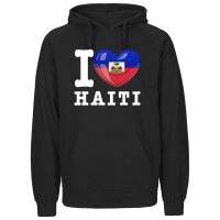 Herren Hoodie - I LOVE HAITI