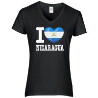 Damen T-Shirt - I LOVE NICARAGUA