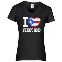 Damen T-Shirt - I LOVE PUERTO RICO