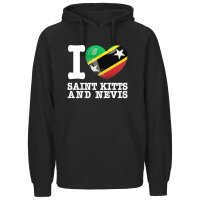 Kinder Hoodie - I LOVE SAINT KITTS and NEVIS